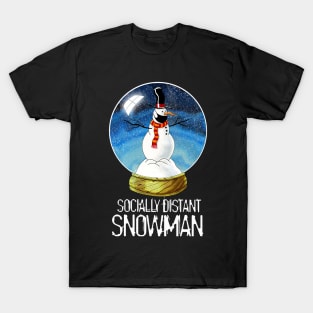 Socially Distant Snowman T-Shirt